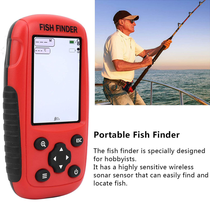 Fishing Boat Depth Finder - Bezprzewodowy echosonda do łowienia ryb, czujnik