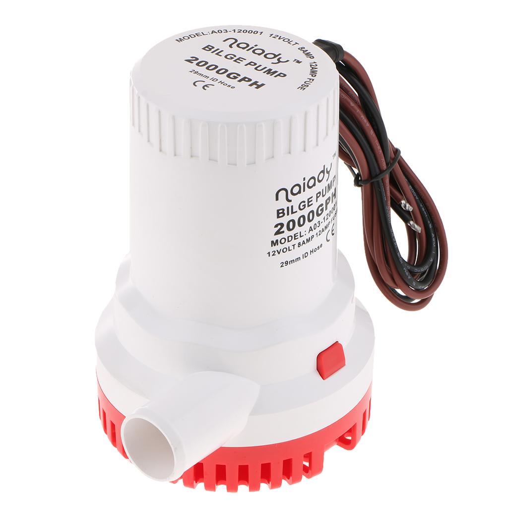 Fishing Boat Bilge Pump - Elektryczna pompa zęzowa 2000GPH, zanurzalna, do