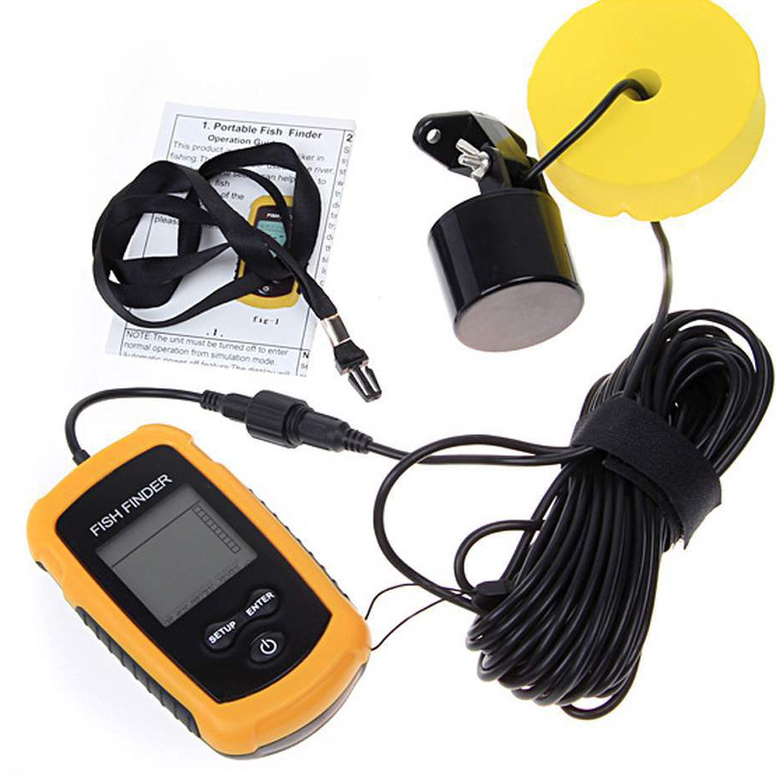 Alarm 100M Przenośny Sonar do  – Fishing Boat Depth Finder recenzja i cena